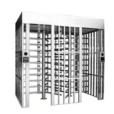 Qualität  One Full Height Fingerprint Security Entry Gate Turnstile Double Door Security Pedestrian Gate usine