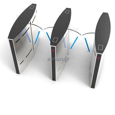 Qualität  304 Stainless Steel ESD Entrance Systems Designer Turnstile Smart Waist Industrial Security Gate Flap Barrier usine